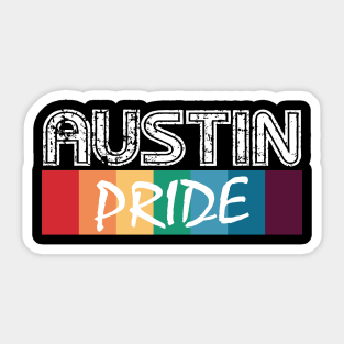 Austin City Vintage Gay Pride Sticker